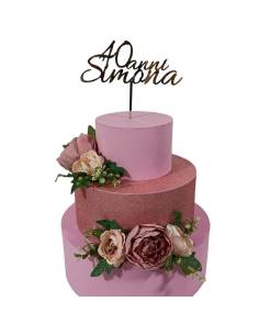 Torta bomboniere compleanno struttura espositiva