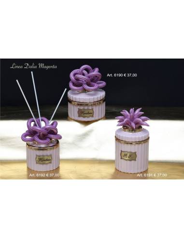 Bomboniere in ceramica candele profumate e diffusore ambiente Marechiaro