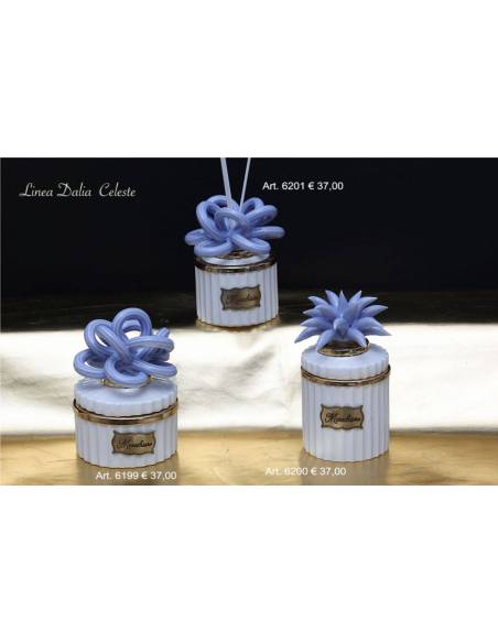 Candela profumata e profumatore ambiente bomboniere ceramica Marechiaro