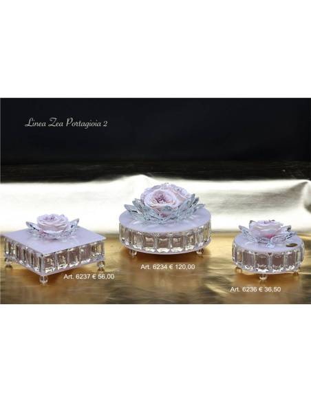 Bomboniere raffinate ed eleganti portagioie lilla Marechiaro Linea Lea Portagioie