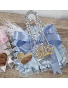 Bomboniera scarpetta di Cenerentola confezione personalizzata con nome 2