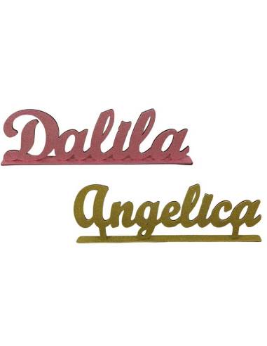 Nome in legno glitterato personalizzato | Sindy Bomboniere