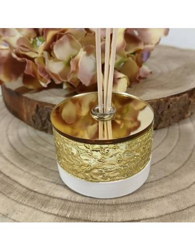 Profumatori bomboniere 2024 bianco e oro