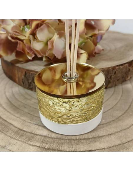 Profumatori bomboniere 2024 bianco e oro