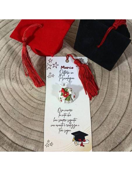 Coccinelle bomboniere portafortuna segnalibro personalizzato