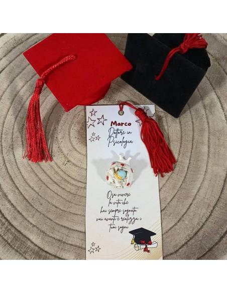 Segnalibri personalizzati con coccinella portafortuna