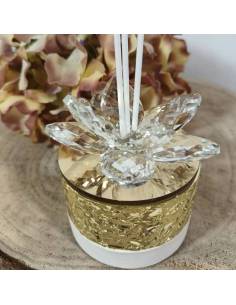 Profumatori bomboniere fiore cristallo elegante