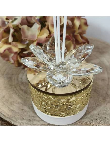 Profumatori bomboniere fiore cristallo elegante