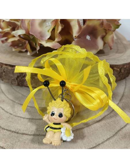 Sacchetti portaconfetti bomboniere portachiavi ape maia