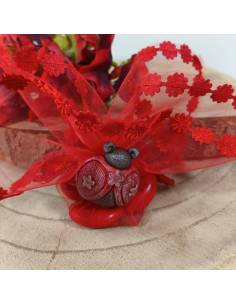 Sacchetti portaconfetti coccinella calamite portafortuna