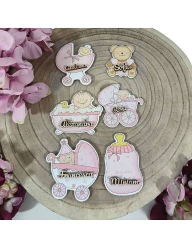 Segnaposto bomboniere Battesimo Nascita bimba personalizzati