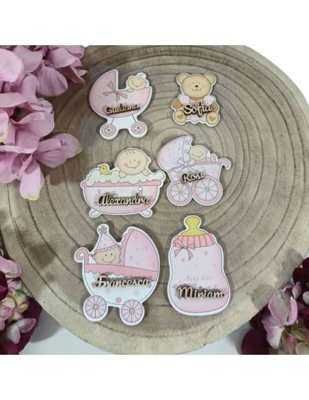 Segnaposto bomboniere Battesimo Nascita bimba personalizzati