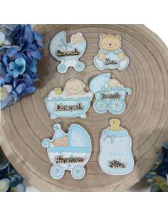 Segnaposto Battesimo Nascita maschio bomboniere personalizzate