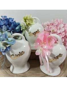 Bomboniere in porcellana lucida campane con frasi