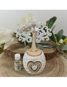 Bomboniere albero della vita profumatore frasi cuore