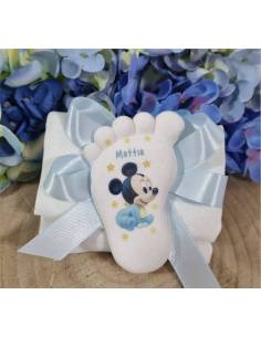Bomboniere Topolino baby personalizzate piedino calamita