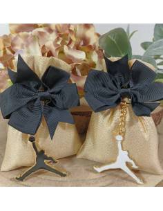 Bomboniere Jordan portachiavi completi di sacchetto e confetti