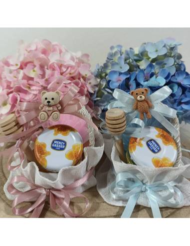 Bomboniere miele Battesimo