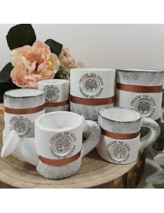 Bomboniere utili portapiante simbolo albero della vita argentato