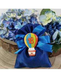 Sacchetti portaconfetti bomboniere diciottesimo calamite mongolfiere