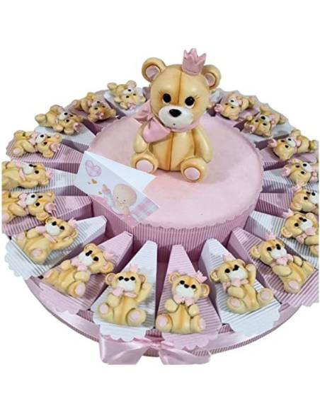 torta bomboniere orsetti principessa bimba corona