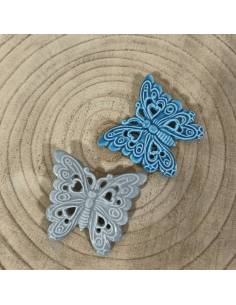 Farfalle ceramica bomboniere maschio calamite due colori