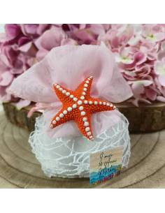 Sacchetti bomboniere tema mare calamite stella marina