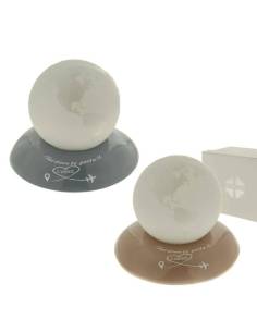 Bomboniere tema viaggio mappamondo lampada luce led