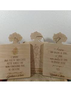 Bomboniere Matrimonio utili taglieri in legno