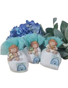 Bomboniere Battesimo bimbo offerta online angioletti musicisti