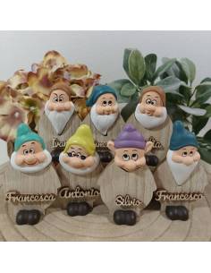 Bomboniere per compleanno particolari sette nani Madrhélen nome personalizzato