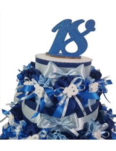 Particolare idee bomboniere 18 anni originali tema blu
