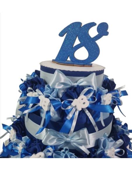 Particolare idee bomboniere 18 anni originali tema blu