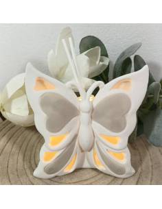 Profumatore ambiente luce led farfalle bomboniere in ceramica