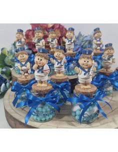 Bomboniere Battesimo bimbo marinaio personalizzato con nome