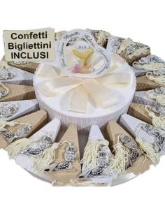 Torta bomboniere Comunione Icona sacra calice con nappa