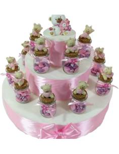 Torta Bomboniere battesimo bimba con orsetti