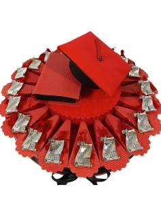 BOMBONIERE per laurea torta con pergamena GIURISPRUDENZA con nappina spedizione inclusa