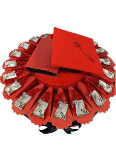 TORTA BOMBONIERA per laurea porta confetti pergamena Matematica spedizione inclusa
