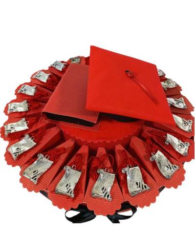TORTA BOMBONIERA per laurea porta confetti pergamena Matematica spedizione inclusa