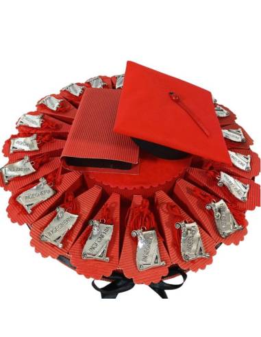 TORTA BOMBONIERA per laurea porta confetti pergamena Ingegneria spedizione inclusa
