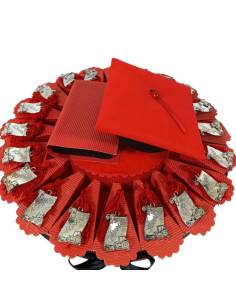 TORTA BOMBONIERA per laurea porta confetti pergamena Agraria spedizione inclusa