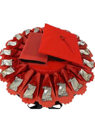 TORTA BOMBONIERA per laurea porta confetti pergamena Agraria spedizione inclusa