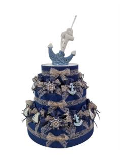 Sacchetti portaconfetti mare barca timone ancora