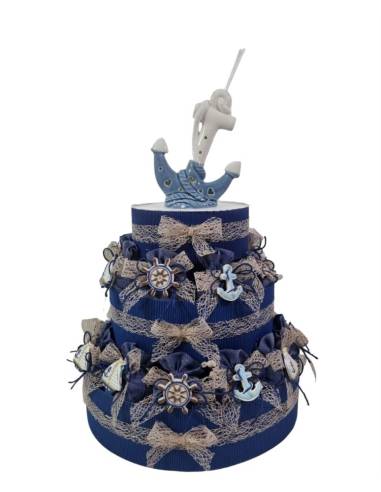 Sacchetti portaconfetti mare barca timone ancora