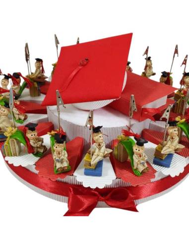 Torta confetti laurea maschio clip per foto confetti e bigliettini inclusi