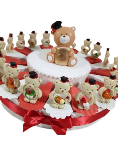 Torta bomboniera laurea orsi laureati tutto incluso