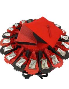 TORTA BOMBONIERA per laurea porta confetti pergamena Laurea spedizione inclusa