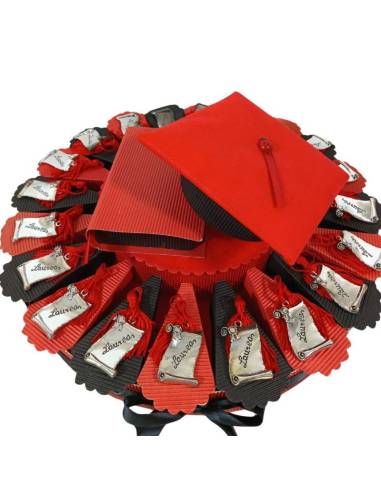 TORTA BOMBONIERA per laurea porta confetti pergamena Laurea spedizione inclusa