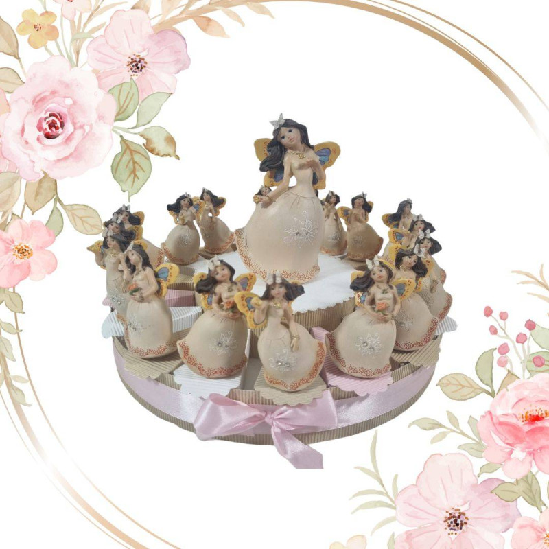 Torta bomboniere FATA principessa bimba
